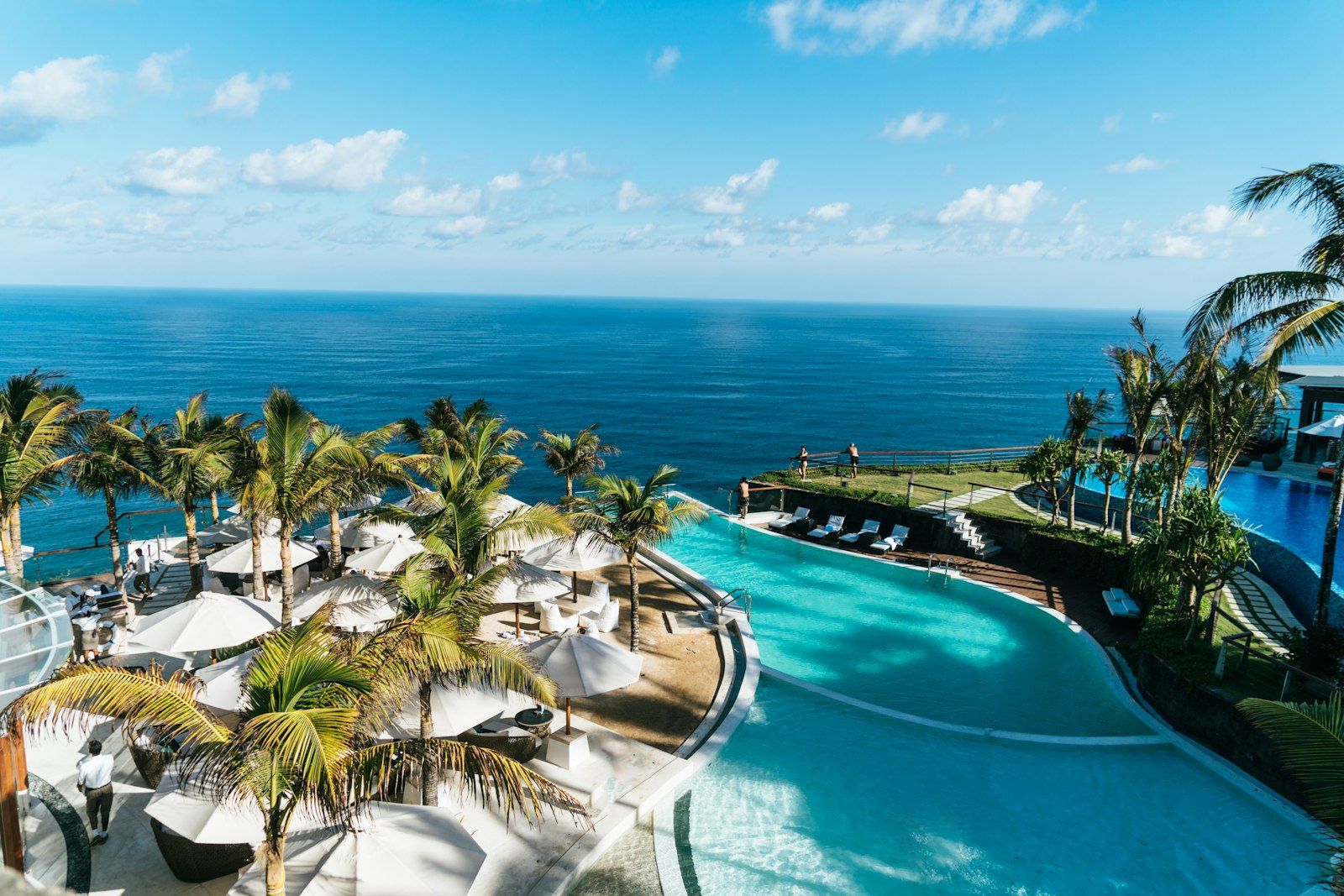 Luxury marina pool